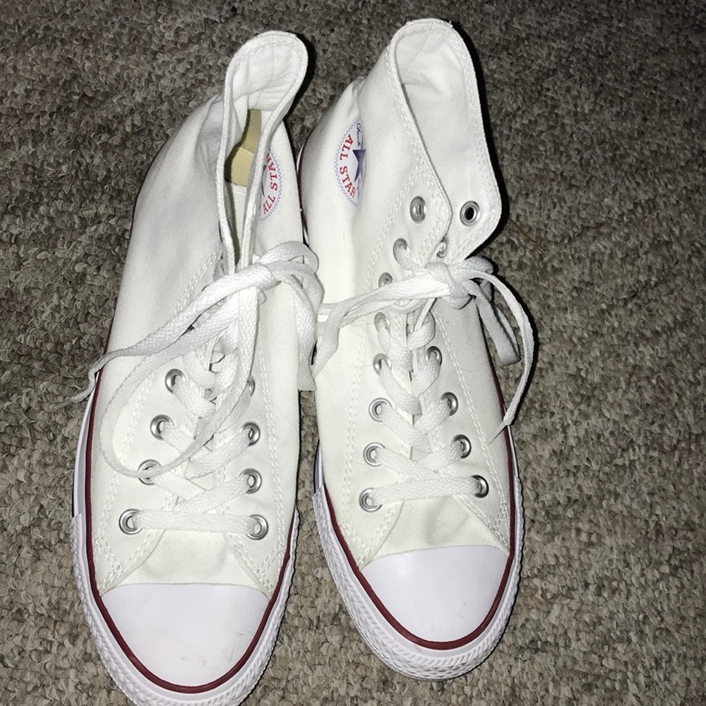 high top white converse